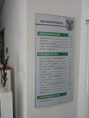 Primus Orientierungstafel 594 x 1189 eloxiert silber