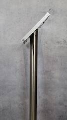 Edelstahl-Säule 60 mit Aluminium-Rahmen 50-20 A4 quer