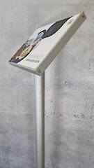 Pultschild A3 quer - 45° - Säule 60