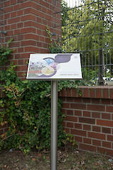 Edelstahlpultschild A3 2